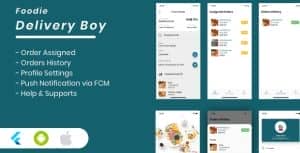Foodie Delivery Boy For Foodie Multi-Restaurants Flutter App