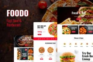 Foodo – Fast Food & Pizza Elementor Template Kit