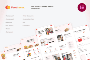 FoodSense | Food Delivery Elementor Template Kit