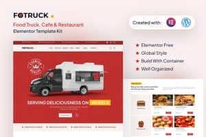 Fotruck – Food Truck, Cafe & Restaurant Elementor Template Kit