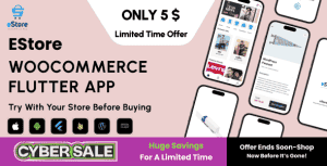 eStore – Build a Flutter eCommerce Mobile App for Android and iOS from WordPress WooCommerce Store