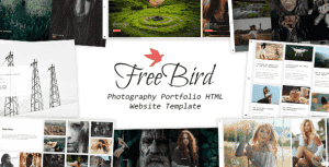 FreeBird – Photography Portfolio HTML Website Template