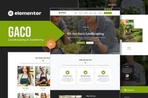 Gaco – Landscape & Gardening Elementor Template Kit