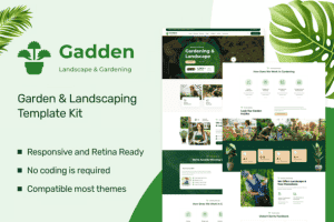 Gadden – Garden & Landscaping Elementor Template Kit