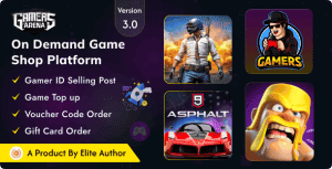 Gamers Arena – Digital Online Game Store, Game Top Up , Voucher & Gamer ID Selling Tools