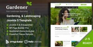 Gardener – Gardening, Lawn and Landscaping Joomla 5 Theme