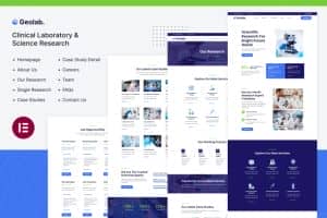 Geolab | Clinical Laboratory & Science Research Elementor Template Kit