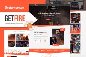 Getfire – Firefighter Department Elementor Template Kit