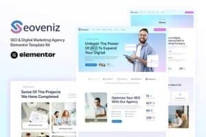 Seoveniz – SEO & Digital Marketing Agency Elementor Template Kit