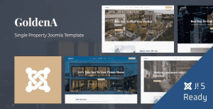 GoldenA – Single Property Joomla 5 Template