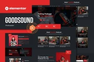 Goodsound – Podcaster Elementor Template Kit