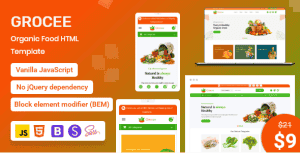 Grocee – Organic Food eCommerce HTML Template