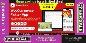 Shoes Store App – E-commerce Store app in Flutter 3.x (Android, iOS) with WooCommerce Full App
