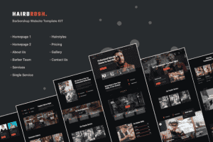 Hairbrosh – Barbershop & Hair Salon Elementor Template Kit