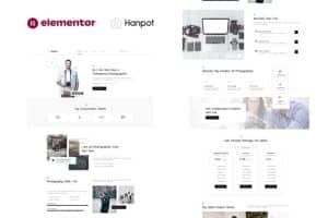 Hanpot – Personal Photographer & Portfolio Showcase Elementor Template Kit