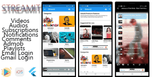 StreamIt – Audio & Video Streaming App for Android and IOS platforms.
