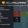 Hello Followers – Social Counter Plugin for WordPress