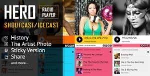 Hero – Shoutcast and Icecast Radio Player With History