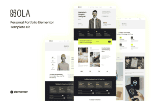 Hola – Personal Portfolio Elementor Template Kit