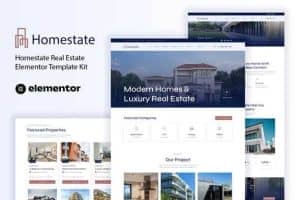 Homestate – Real Estate Elementor Template Kit
