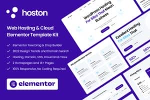 Hoston – Web Hosting & Cloud Elementor Template Kit