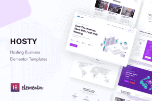 Hosty – Hosting Services Elementor Template Kit