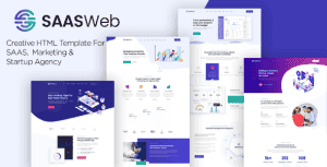 Saasweb – Saas &Startup HTML Template