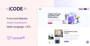 iCode – Multipurpose Website CMS & Creative Agency Management System
