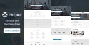 iHelper – Knowledge & Helpdesk Drupal 11 – 10 Theme