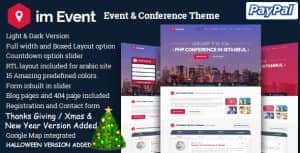 imEvent – Conference Meetup Festival Halloween Event Landing Page Template