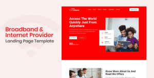 Albanet – Broadband & Internet Provider Landing Page Template