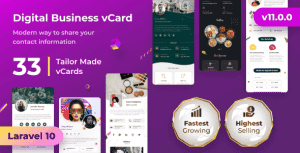 vCard SaaS – Business Card Builder SaaS – Laravel VCard Saas – NFC Card