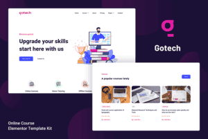 Gotech – Online Course Elementor Template Kit