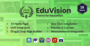 Eduvision – Online Course Multipurpose Education WordPress Theme