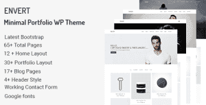 Envert – Minimal Portfolio WordPress Theme