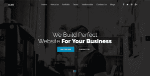 Lean – One Page Portfolio WordPress Theme