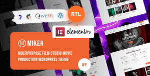 Miker – Movie and Film Studio WordPress Theme