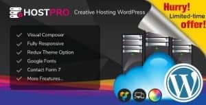 Hostpro – Responsive Hosting WHMCS WordPress Theme