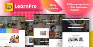 LearnPro – Online Course Education WordPress Theme