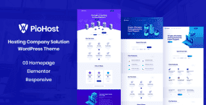 Piohost – Domain and Web Hosting WordPress Theme