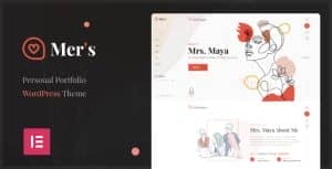 Mer’s – Personal Portfolio WordPress Theme