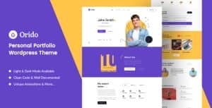Orido – Personal Portfolio WordPress Theme