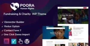 Poora – Fundraising & Charity WordPress Theme