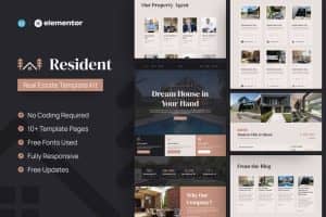 Resident – Real Estate Elementor Pro Template Kit