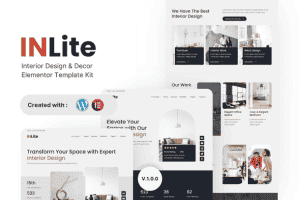 Inlite – Interior Design & Decor Elementor Template Kit