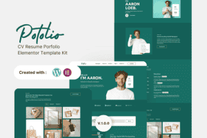 Potolio – CV Resume Porfolio Elementor Template Kit