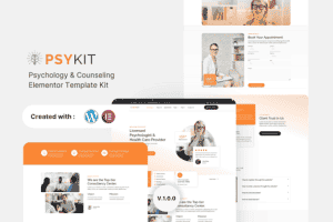 Psykit – Psychology & Counseling Elementor Template Kit