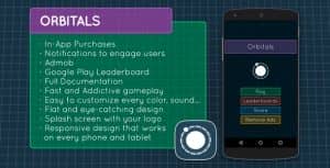 Orbitals – Admob + Leaderboards + IAP