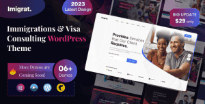 Imigrat – Immigration & Visa Consulting WordPress Theme