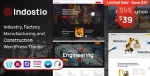 Indostio – Factory and Manufacturing WordPress Theme